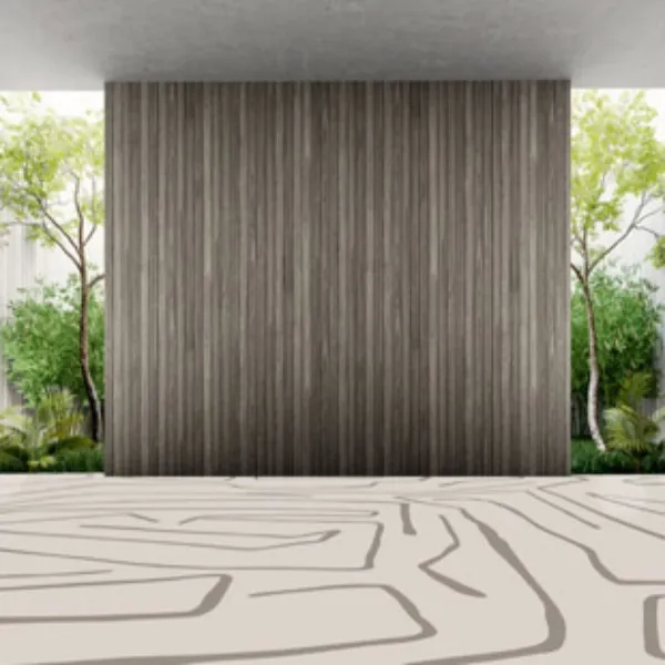 Beige Abstract Residential carpet