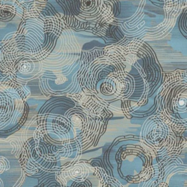 Ковролин Blue Circle Pattern Office