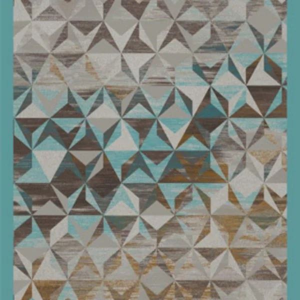Blue Modern Hotel carpet