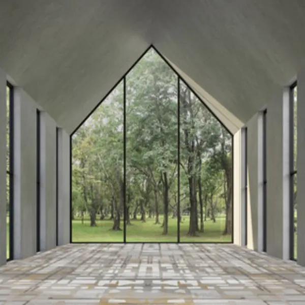 Gray Circle Modern Corridor carpet
