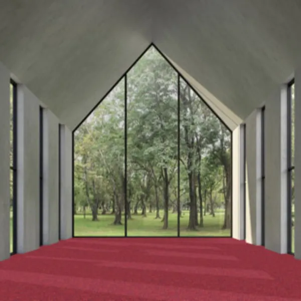 Red Circle Solid Color carpet