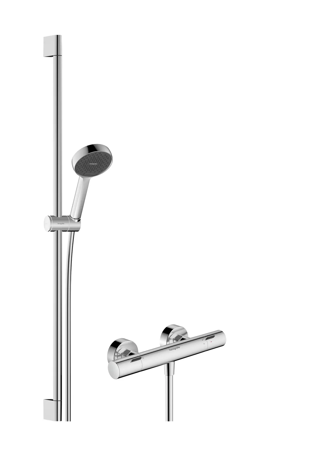Activera Select S Душевая система для открытого монтажа 95 2jet EcoSmart с Ecostat Fine и душевой штангой 90 см