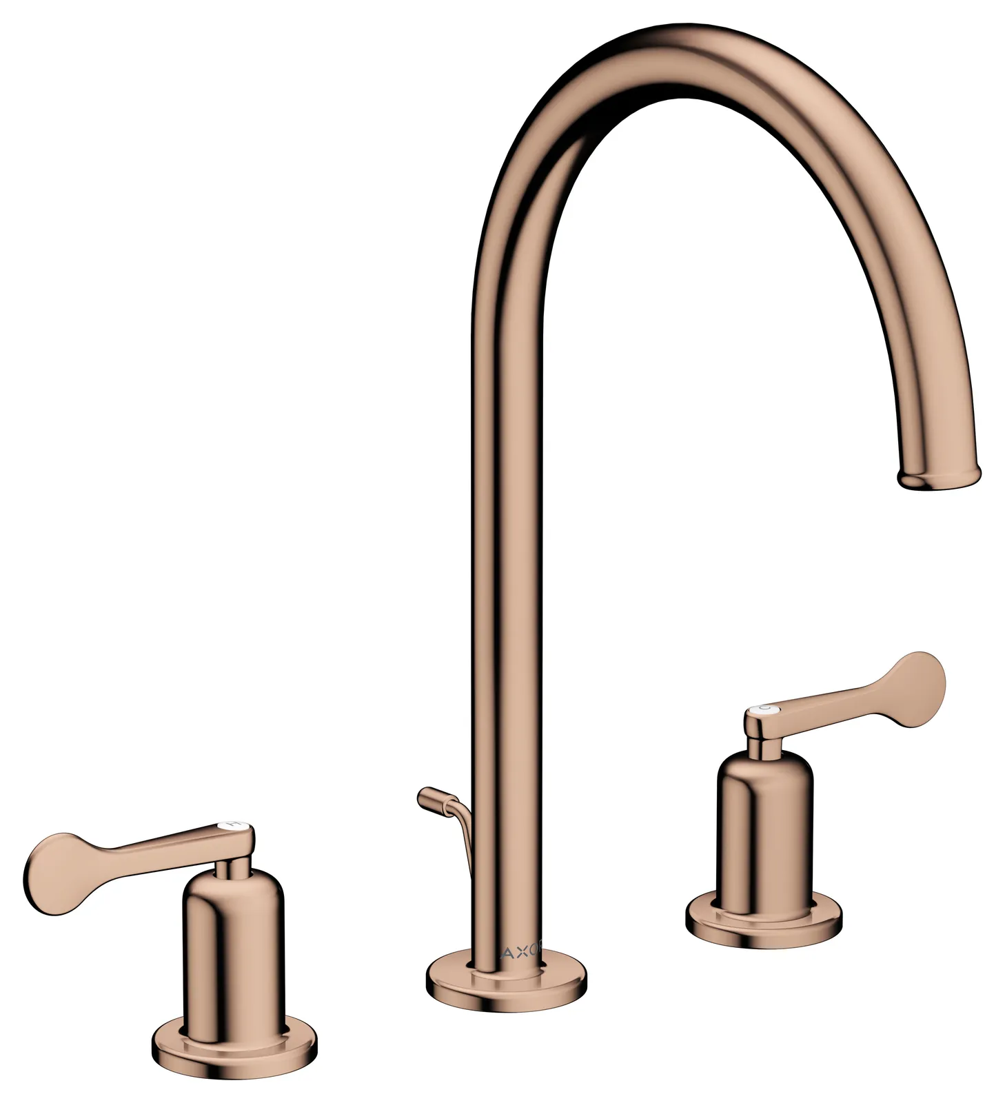 AXOR Archivio Basin mixer 190 3-hole with lever handles and pop-up waste
