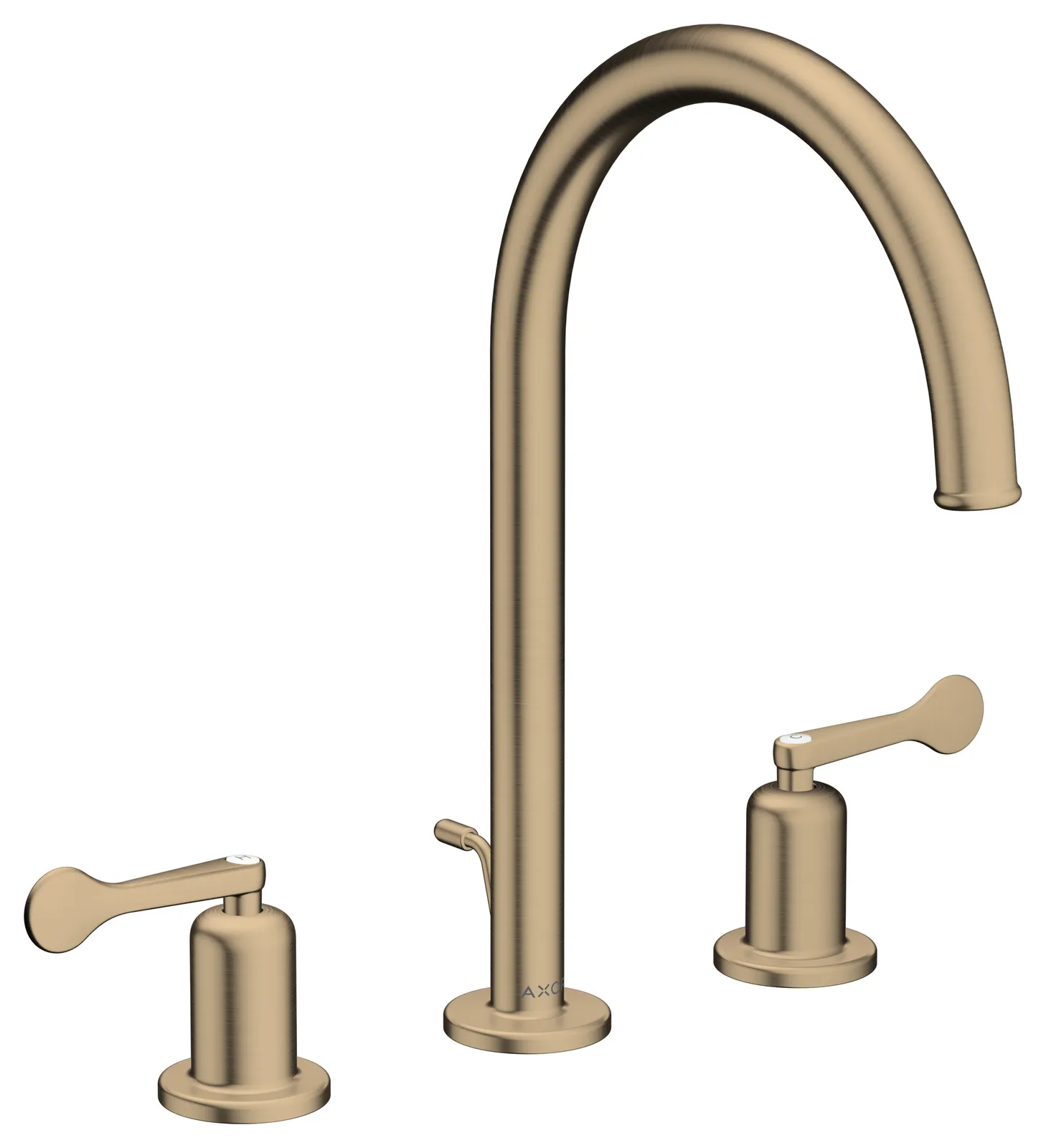 AXOR Archivio Basin mixer 190 3-hole with lever handles and pop-up waste