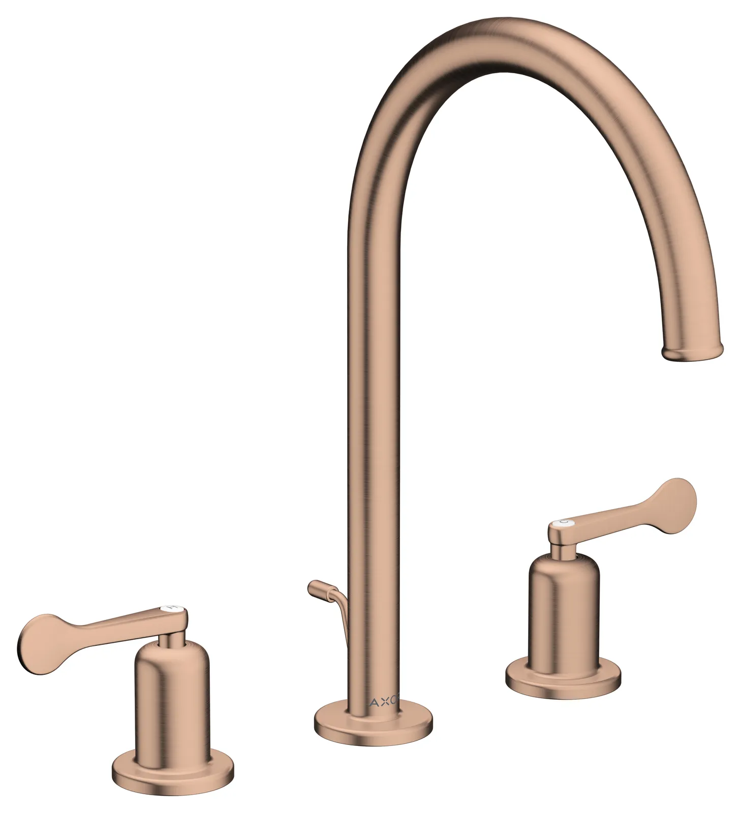 AXOR Archivio Basin mixer 190 3-hole with lever handles and pop-up waste
