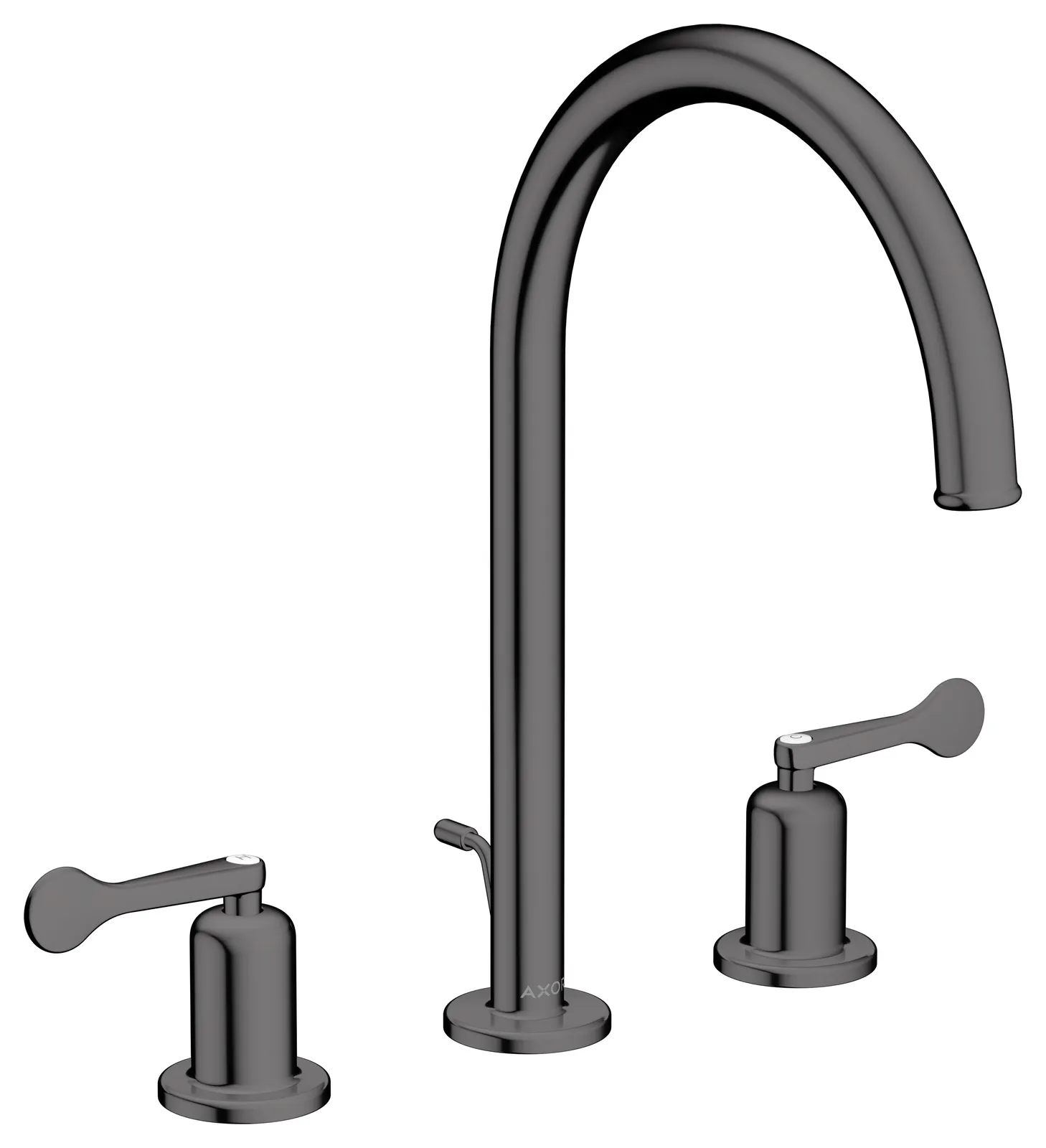 AXOR Archivio Basin mixer 190 3-hole with lever handles and pop-up waste