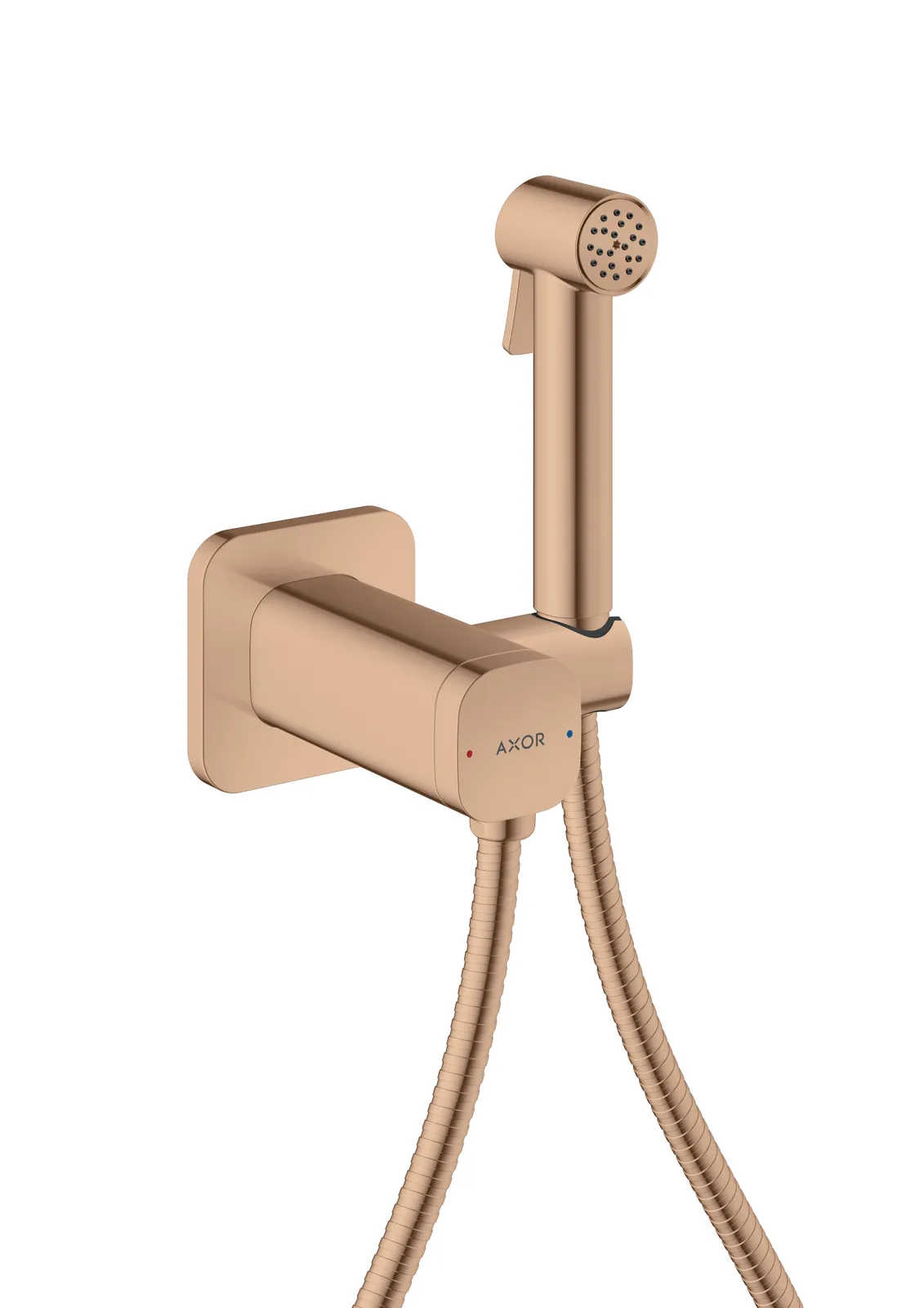 AXOR Bidette Showers Гигиенический душ 1jet softsquare для mixed воды с держателем душа и душевым шлангом 1.25 m