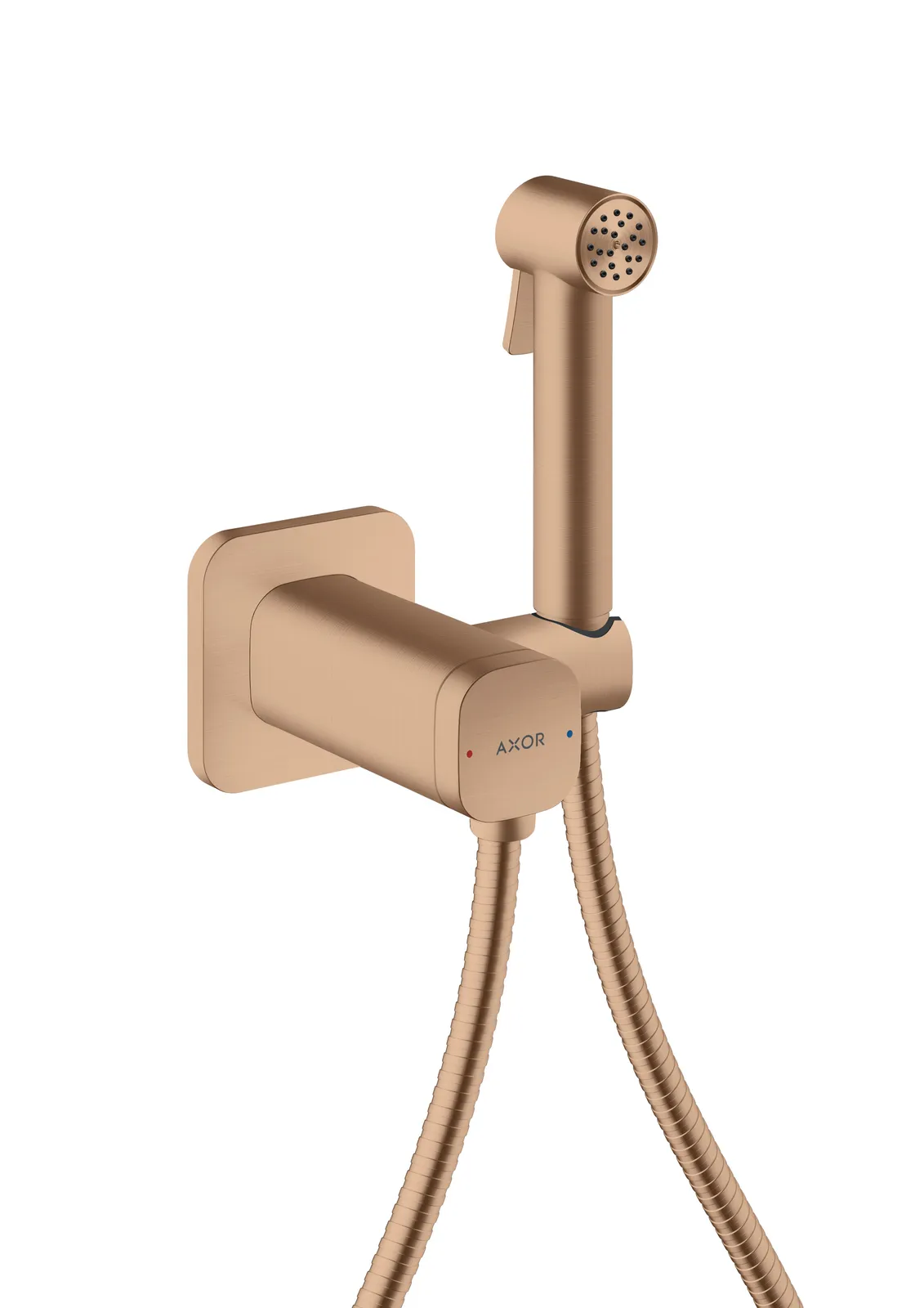 AXOR Bidette Showers Гигиенический душ 1jet softsquare для mixed воды с держателем душа и душевым шлангом 1.25 m