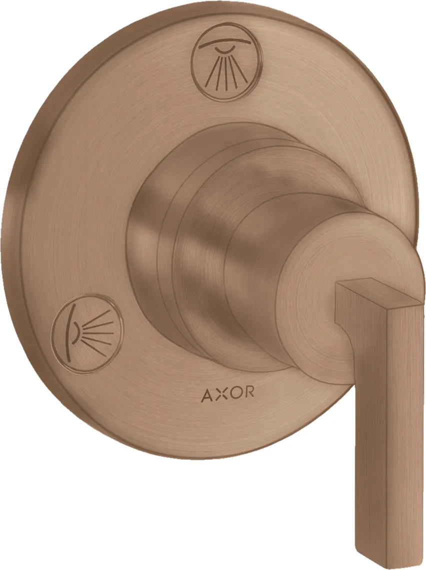 AXOR Citterio Shut-off/diverter Trio/Quattro for concealed installation with lever handle