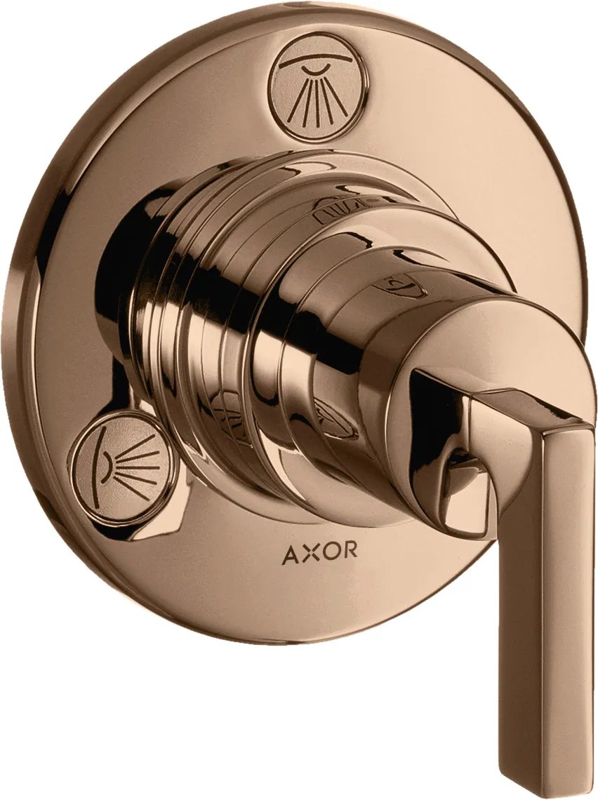 AXOR Citterio Shut-off/diverter Trio/Quattro for concealed installation with lever handle