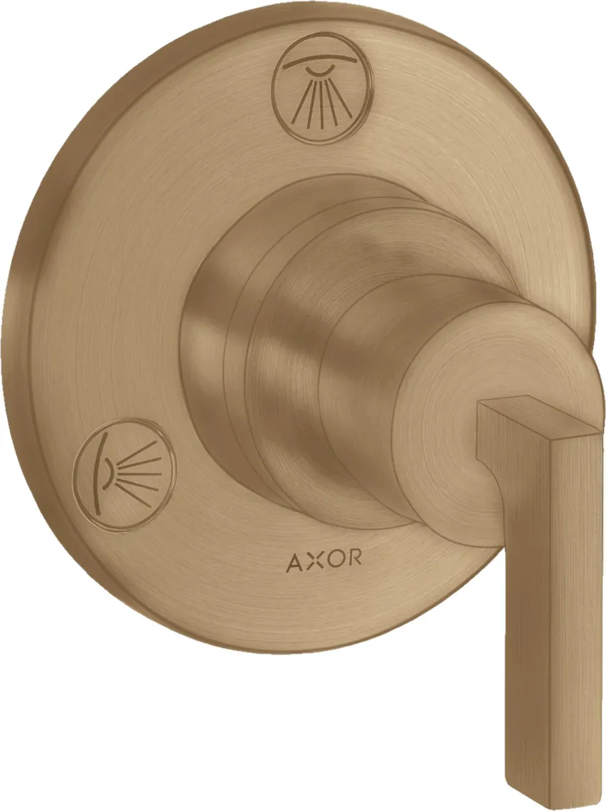 AXOR Citterio Shut-off/diverter Trio/Quattro for concealed installation with lever handle