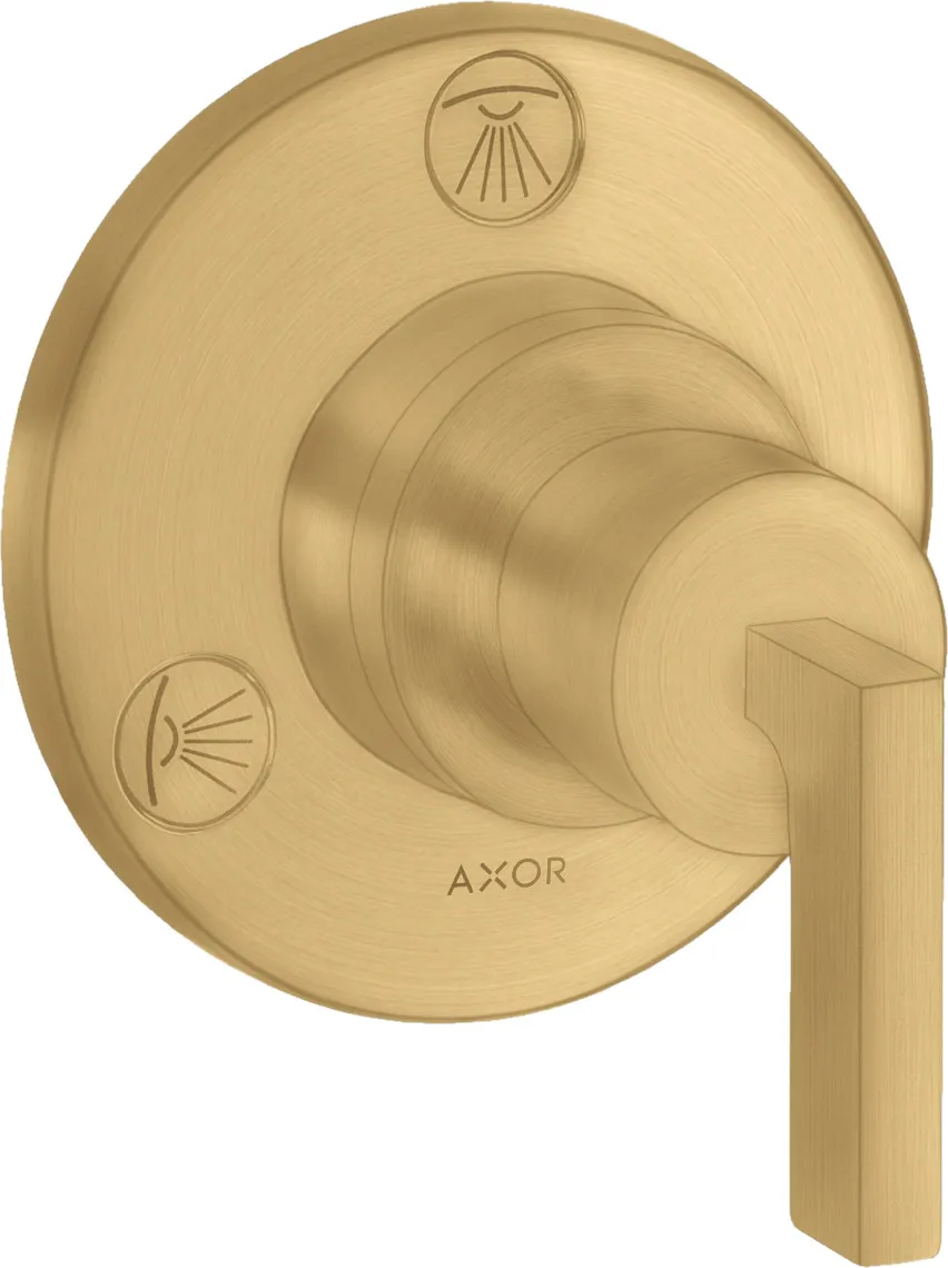 AXOR Citterio Shut-off/diverter Trio/Quattro for concealed installation with lever handle