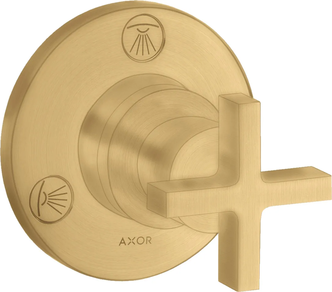 AXOR Citterio Shut-off/diverter Trio/Quattro for concealed installation with cross handle