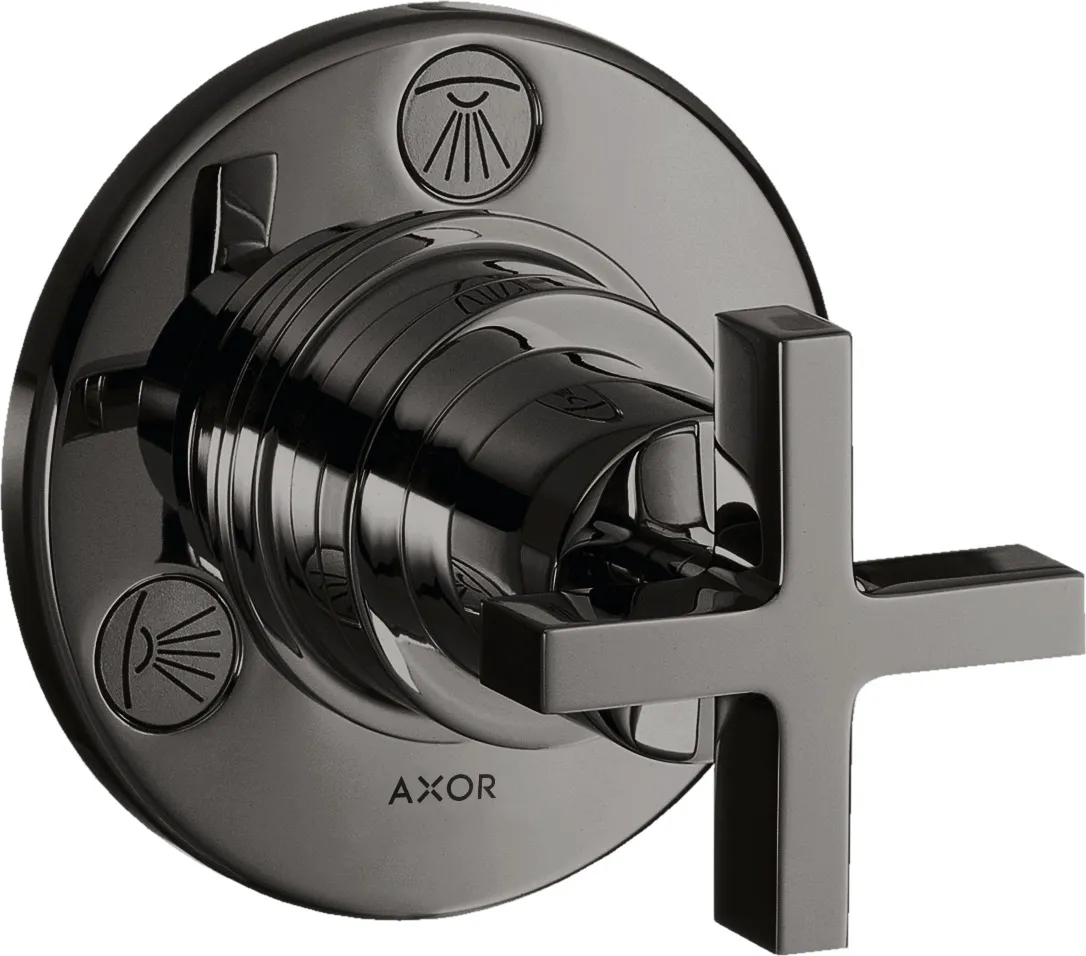 AXOR Citterio Shut-off/diverter Trio/Quattro for concealed installation with cross handle