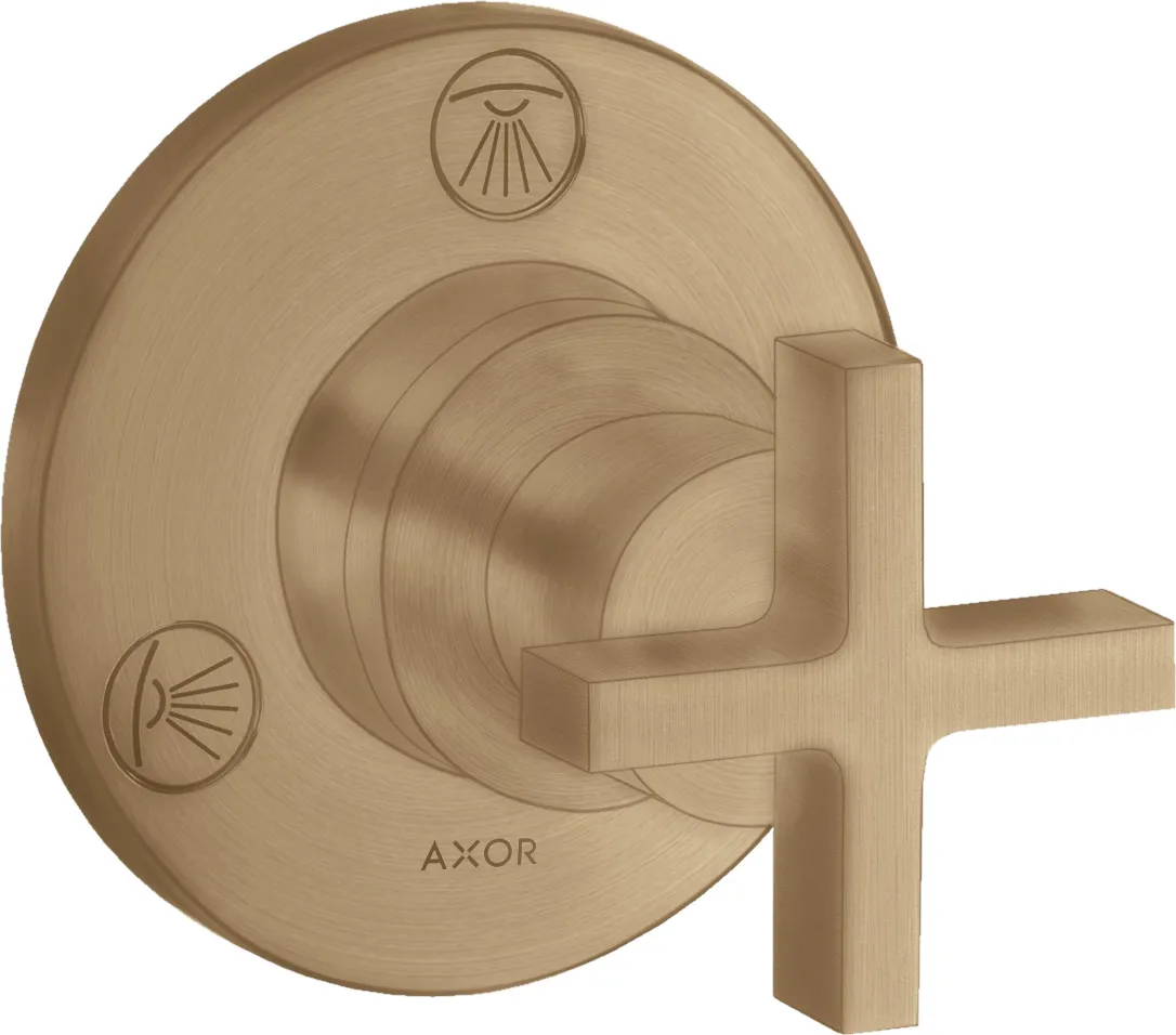 AXOR Citterio Shut-off/diverter Trio/Quattro for concealed installation with cross handle