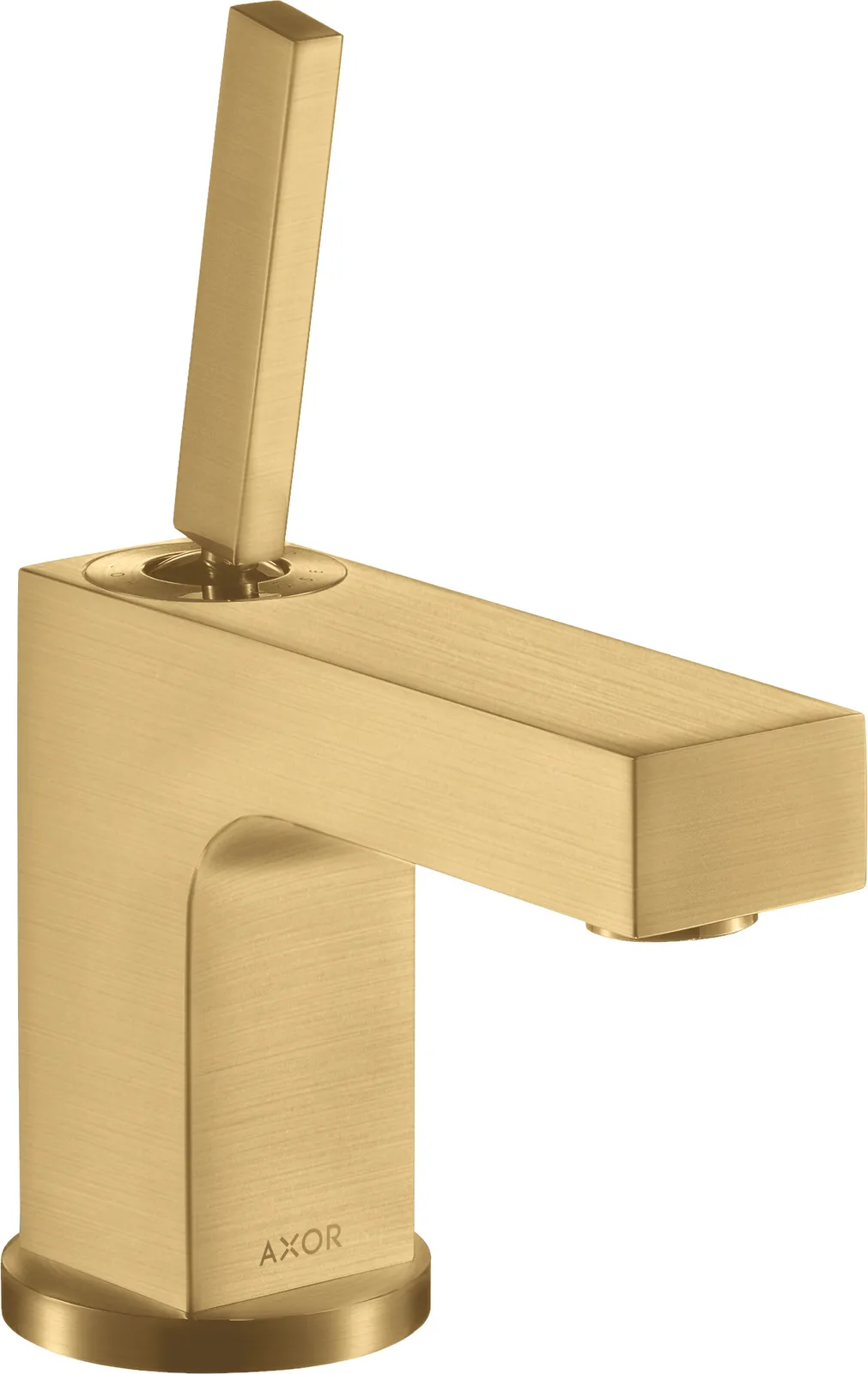 AXOR Citterio Single-lever basin mixer 80 with pin handle for hand wash basins with pop-up waste