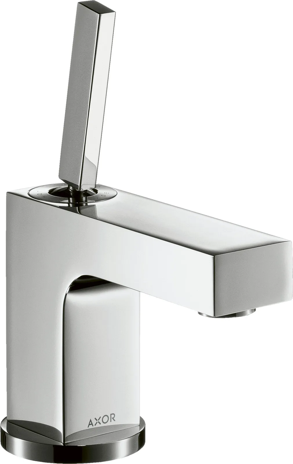 AXOR Citterio Single-lever basin mixer 80 with pin handle for hand wash basins with pop-up waste