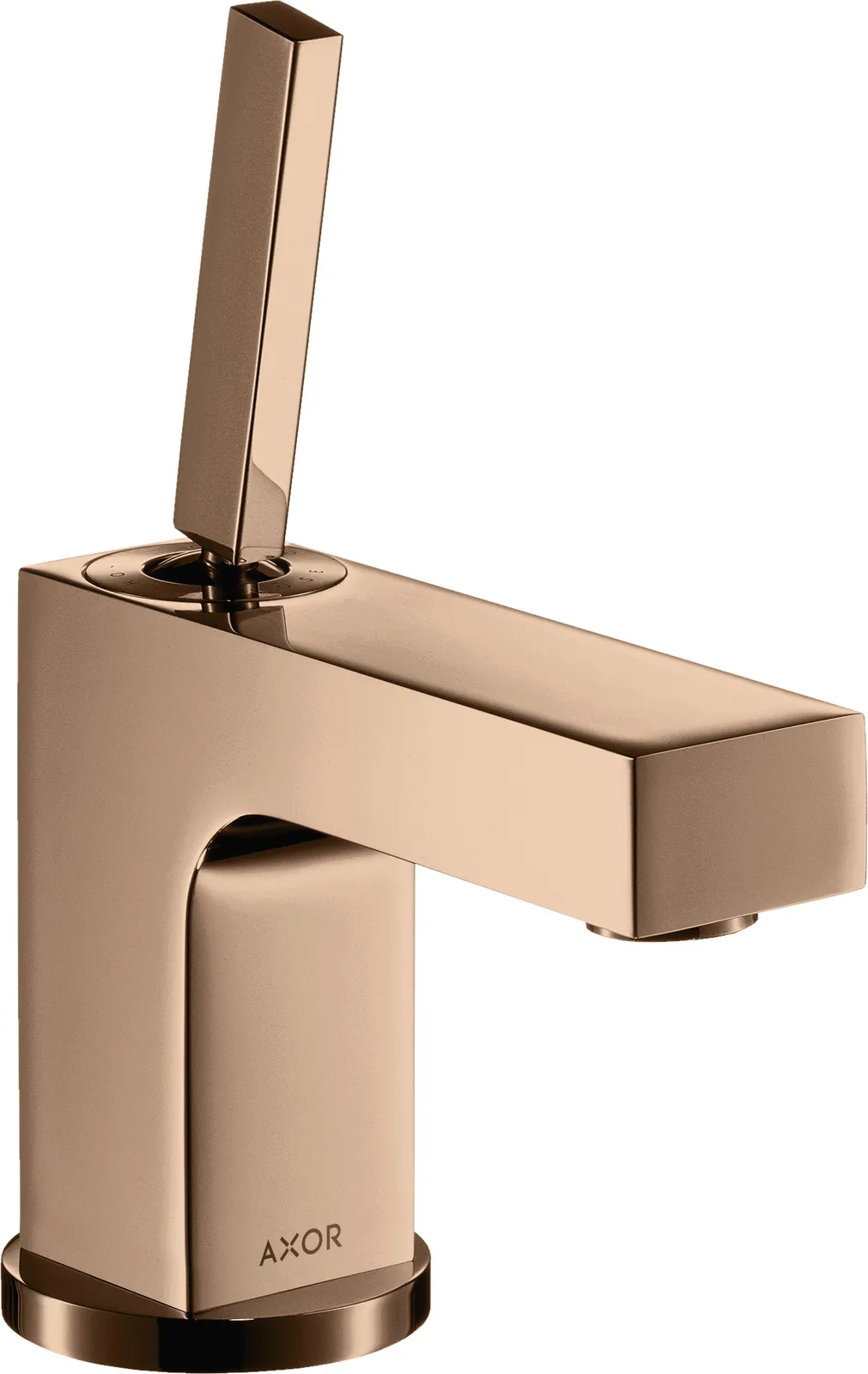 AXOR Citterio Single-lever basin mixer 80 with pin handle for hand wash basins with pop-up waste