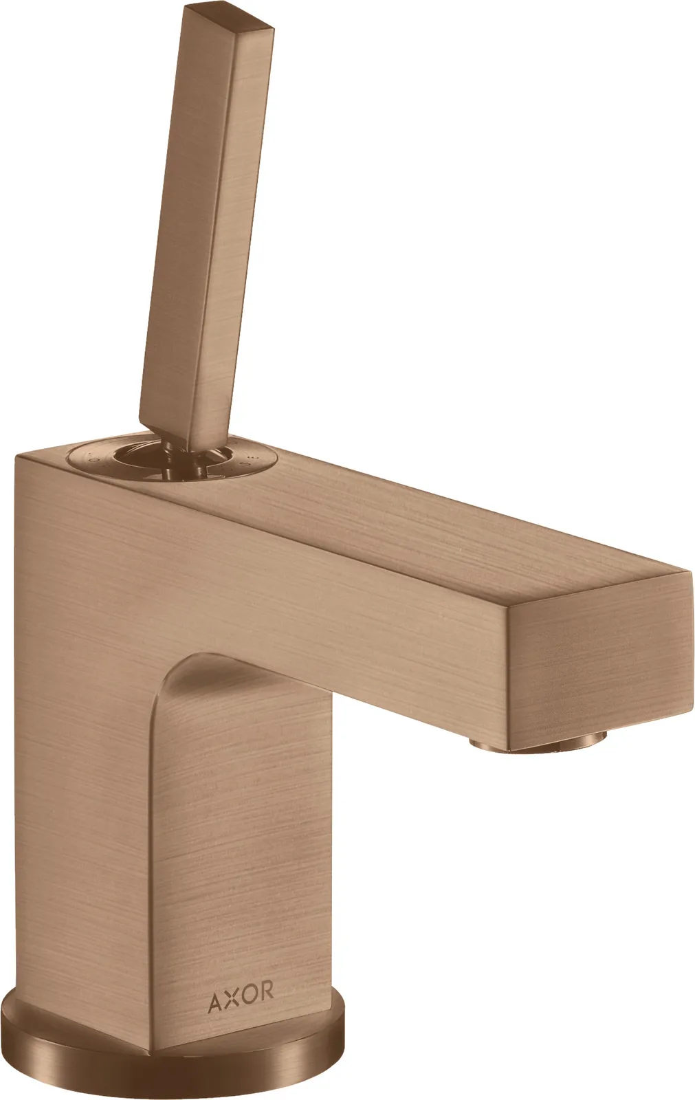 AXOR Citterio Single-lever basin mixer 80 with pin handle for hand wash basins with pop-up waste