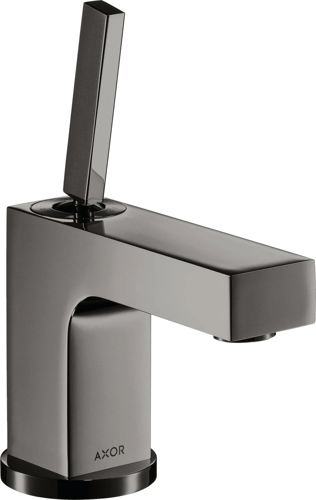 AXOR Citterio Single-lever basin mixer 80 with pin handle for hand wash basins with pop-up waste