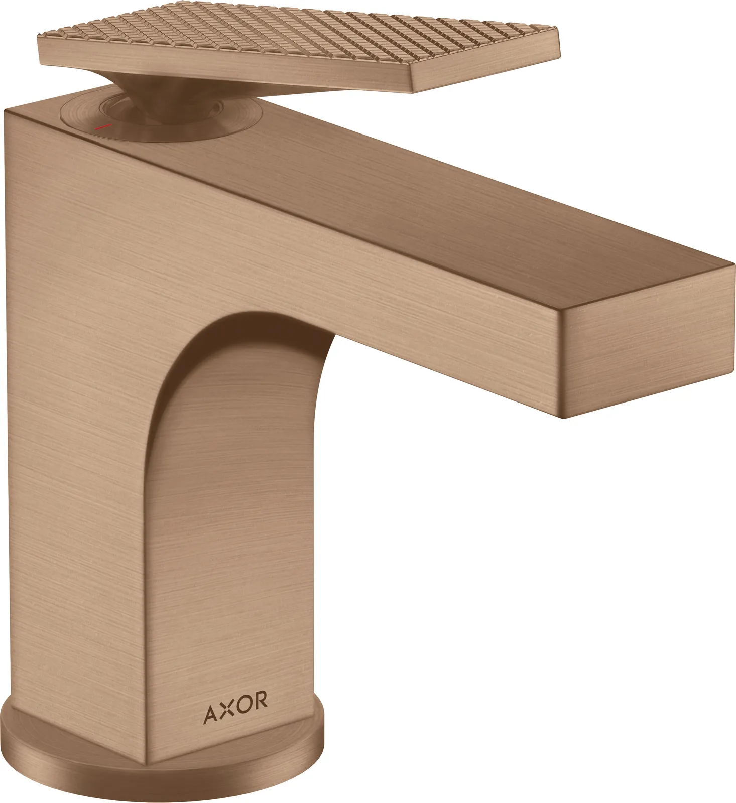 AXOR Citterio Single-lever basin mixer 90 with lever handle for hand wash basins with pop-up waste - rhombic cut