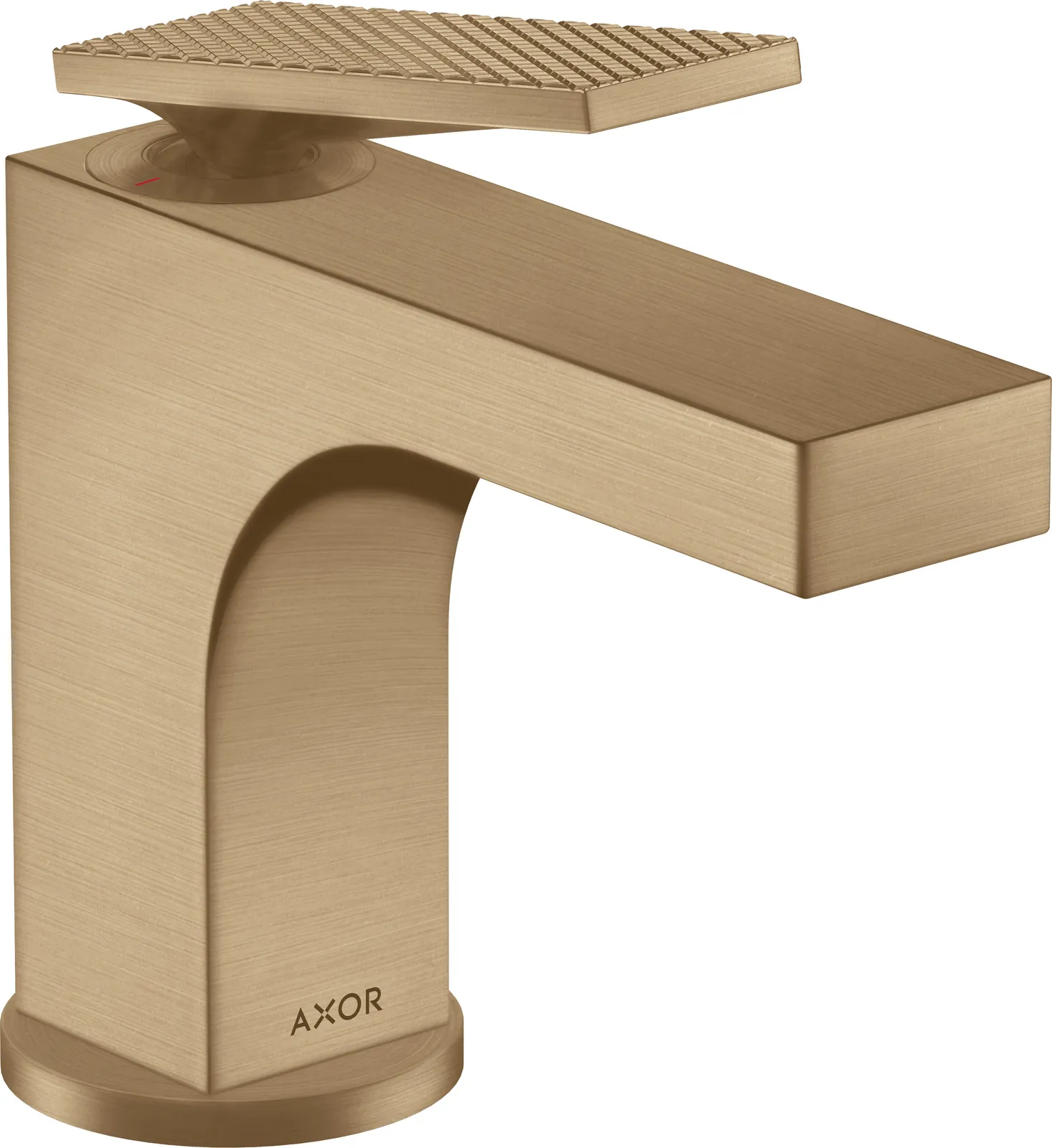 AXOR Citterio Single-lever basin mixer 90 with lever handle for hand wash basins with pop-up waste - rhombic cut