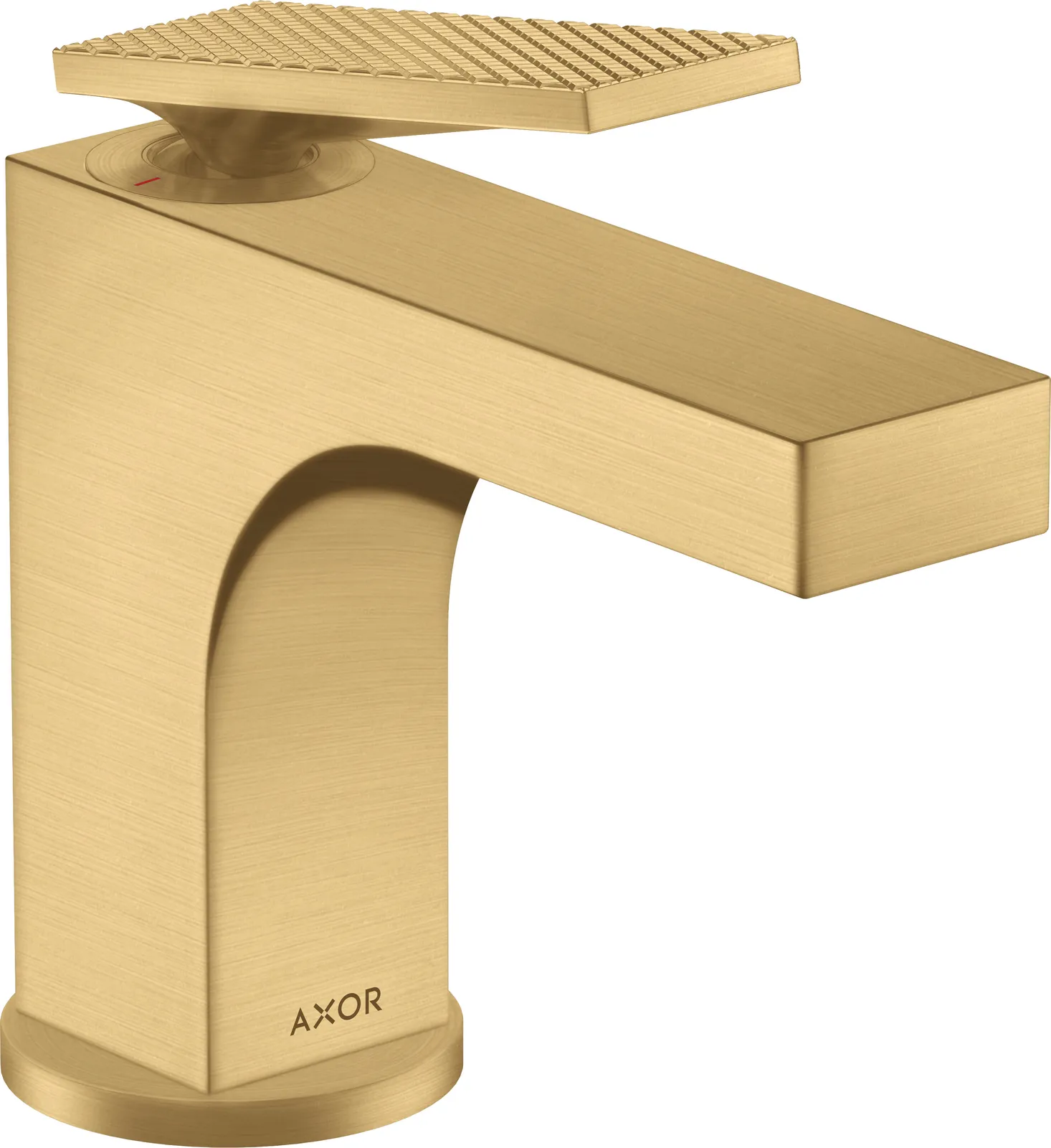 AXOR Citterio Single-lever basin mixer 90 with lever handle for hand wash basins with pop-up waste - rhombic cut