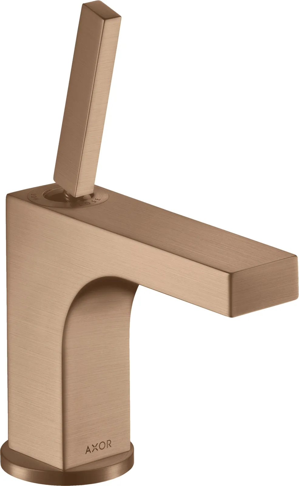 AXOR Citterio Single-lever basin mixer 90 with pin handle for hand wash basins with pop-up waste