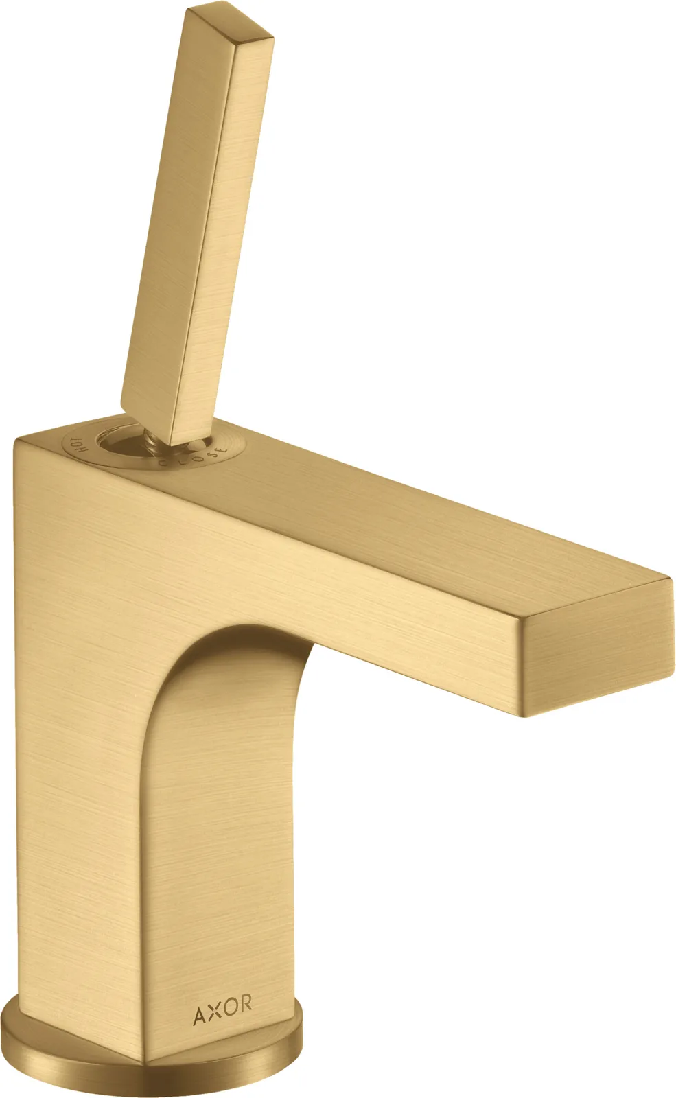 AXOR Citterio Single-lever basin mixer 90 with pin handle for hand wash basins with pop-up waste