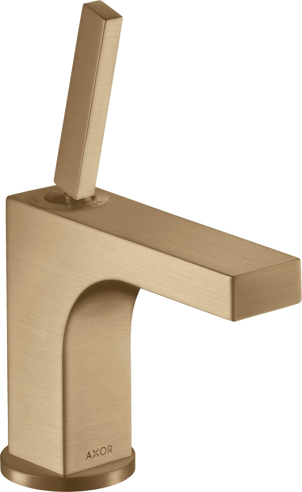 AXOR Citterio Single-lever basin mixer 90 with pin handle for hand wash basins with pop-up waste