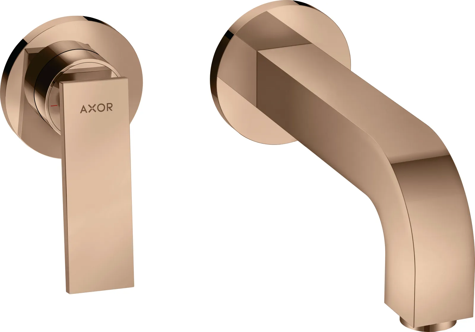 AXOR Citterio Однорычажный смеситель для раковины для скрытого монтажа, настенного с рычажной ручкой, изливом 220 мм и escutcheons