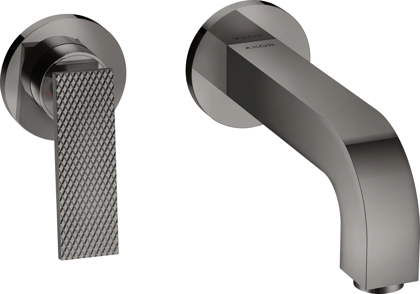 AXOR Citterio Bir dastali lavabo aralashtirgichi, yashirin montaj, devorga uchun, richagli dasta bilan, joʻmrak 220 mm va escutcheons - rhombic cut