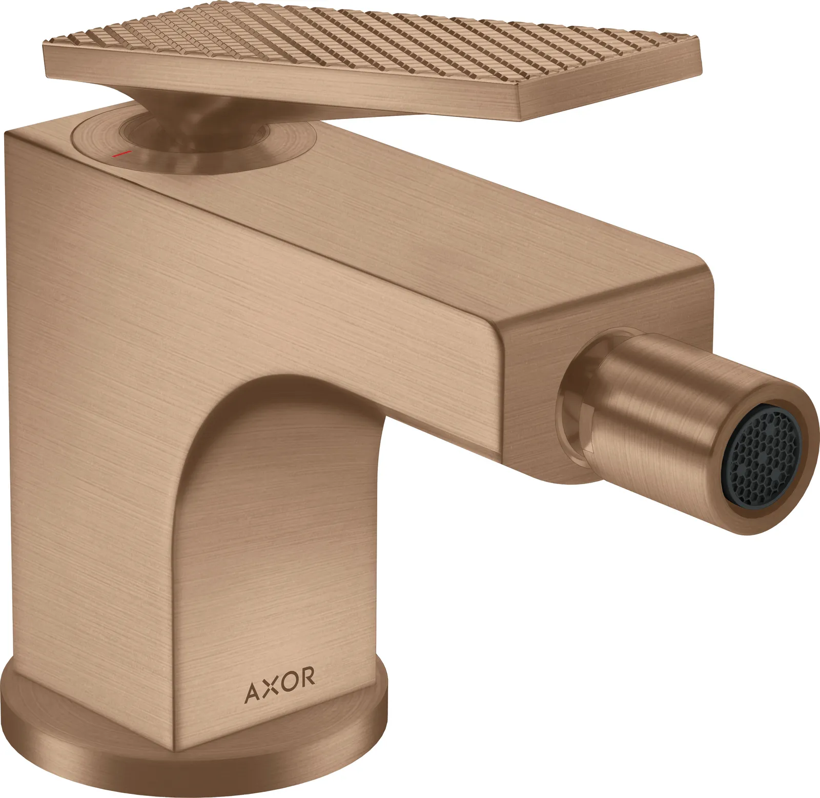 AXOR Citterio Single-lever bidet mixer with lever handle and pop-up waste - rhombic cut