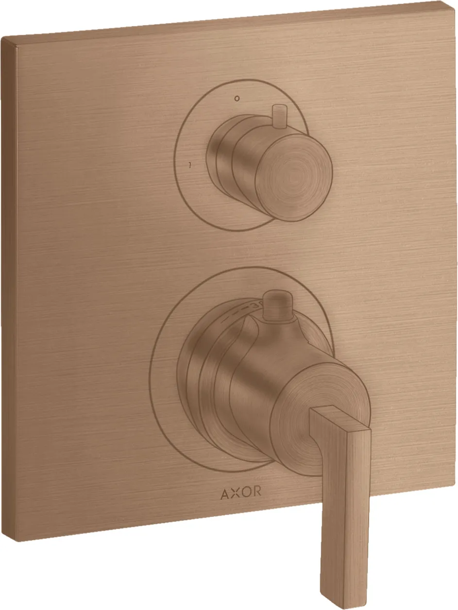 AXOR Citterio Concealed thermostat with shut-off/ flow diverter and lever handle