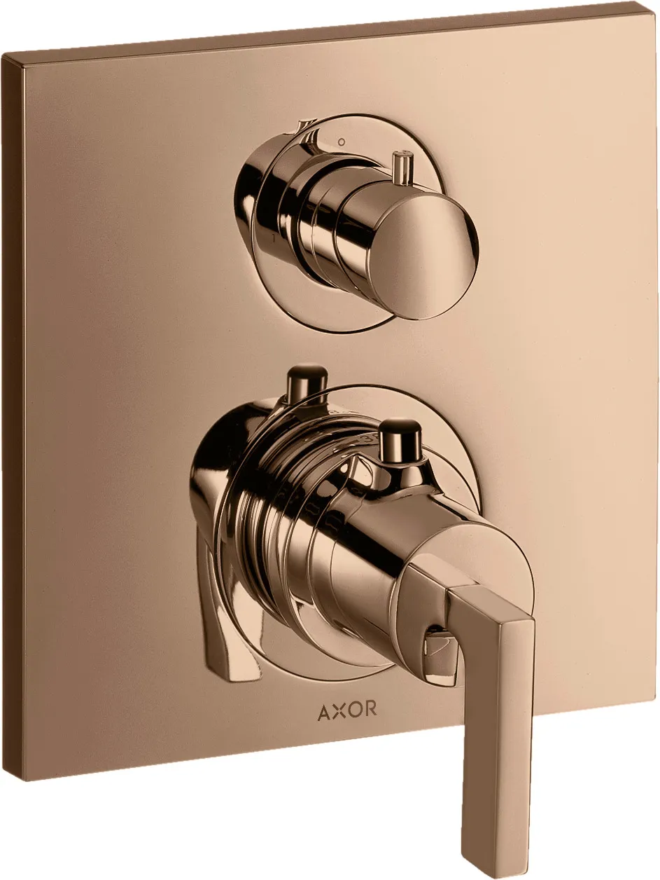 AXOR Citterio Concealed thermostat with shut-off/ flow diverter and lever handle