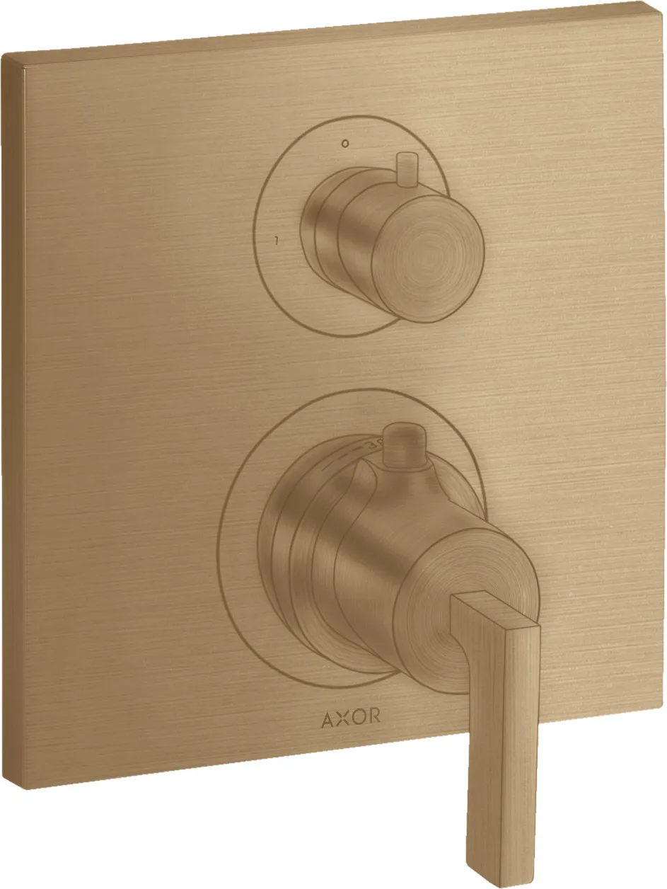AXOR Citterio Concealed thermostat with shut-off/ flow diverter and lever handle