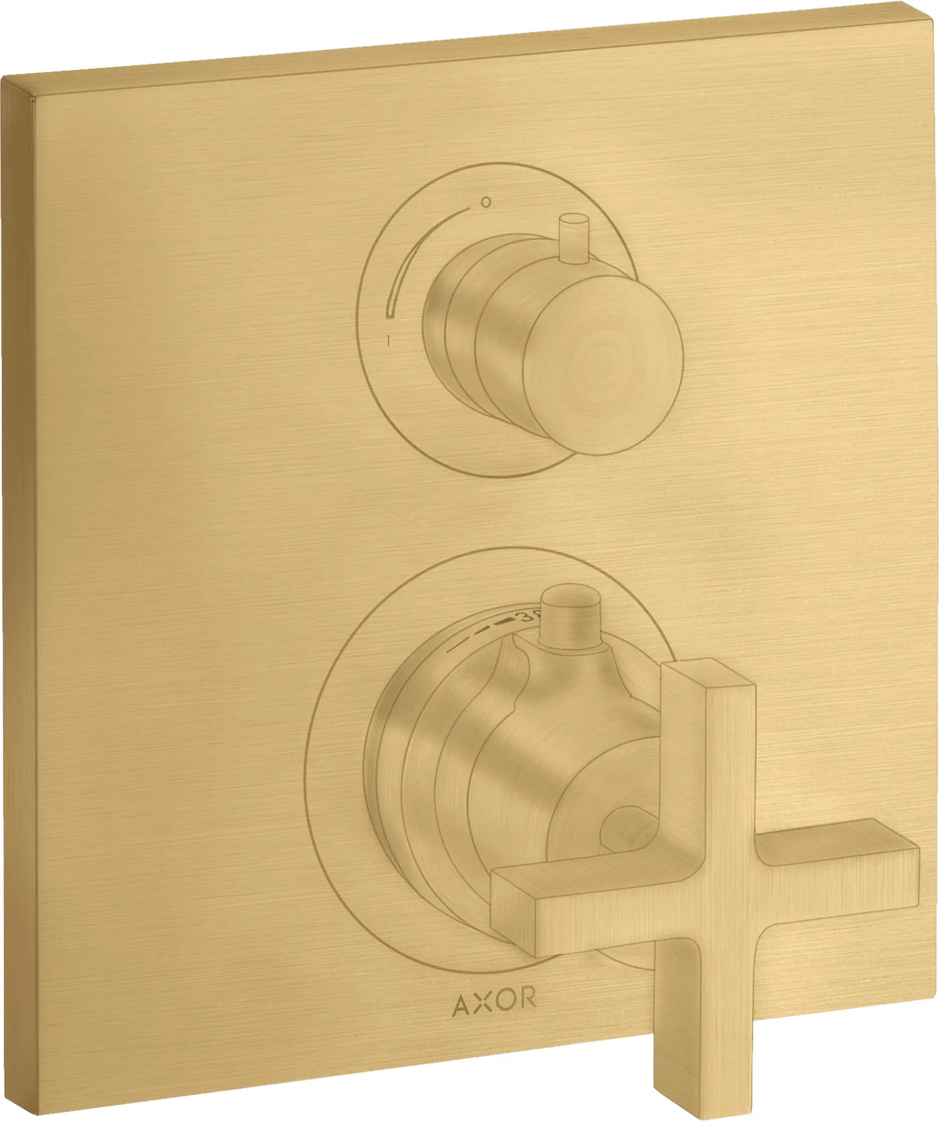 AXOR Citterio Concealed thermostat with shut-off/ flow diverter and cross handle