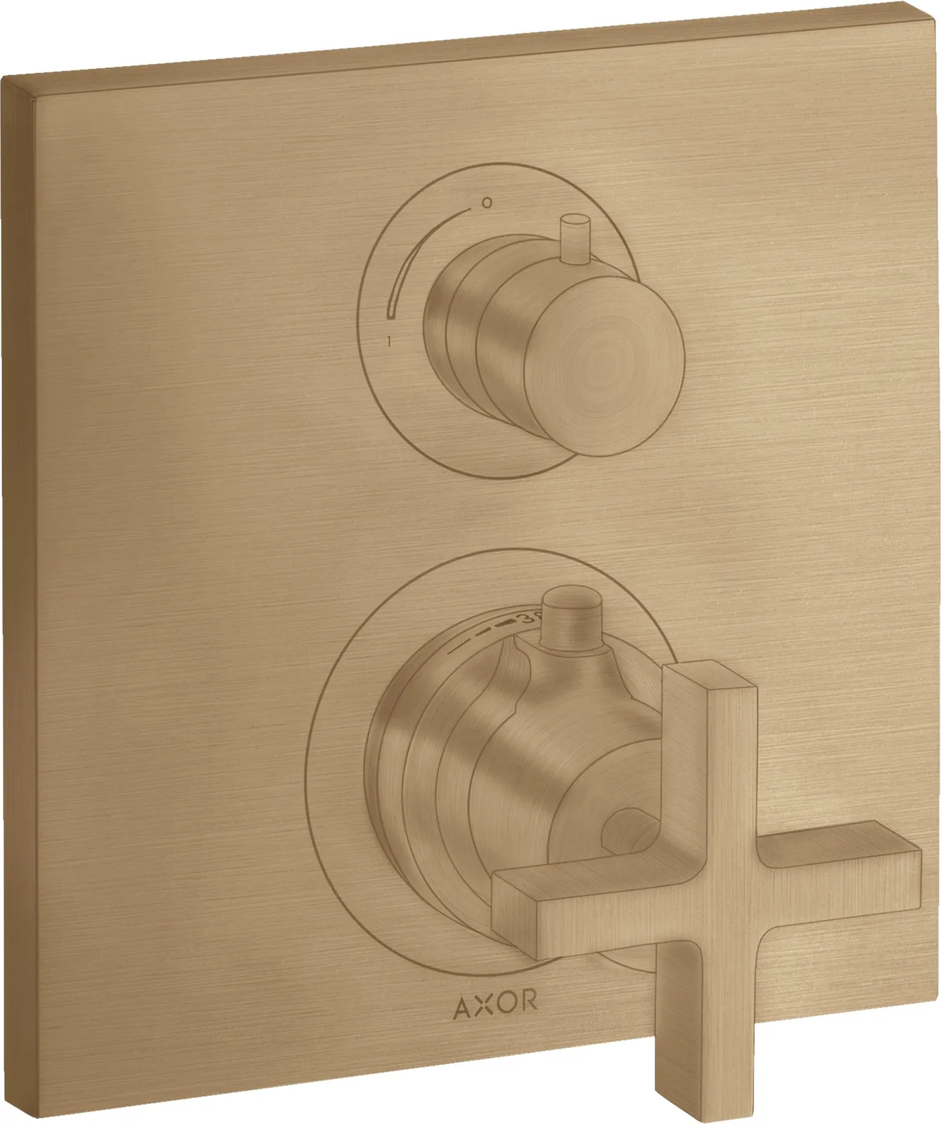 AXOR Citterio Concealed thermostat with shut-off/ flow diverter and cross handle