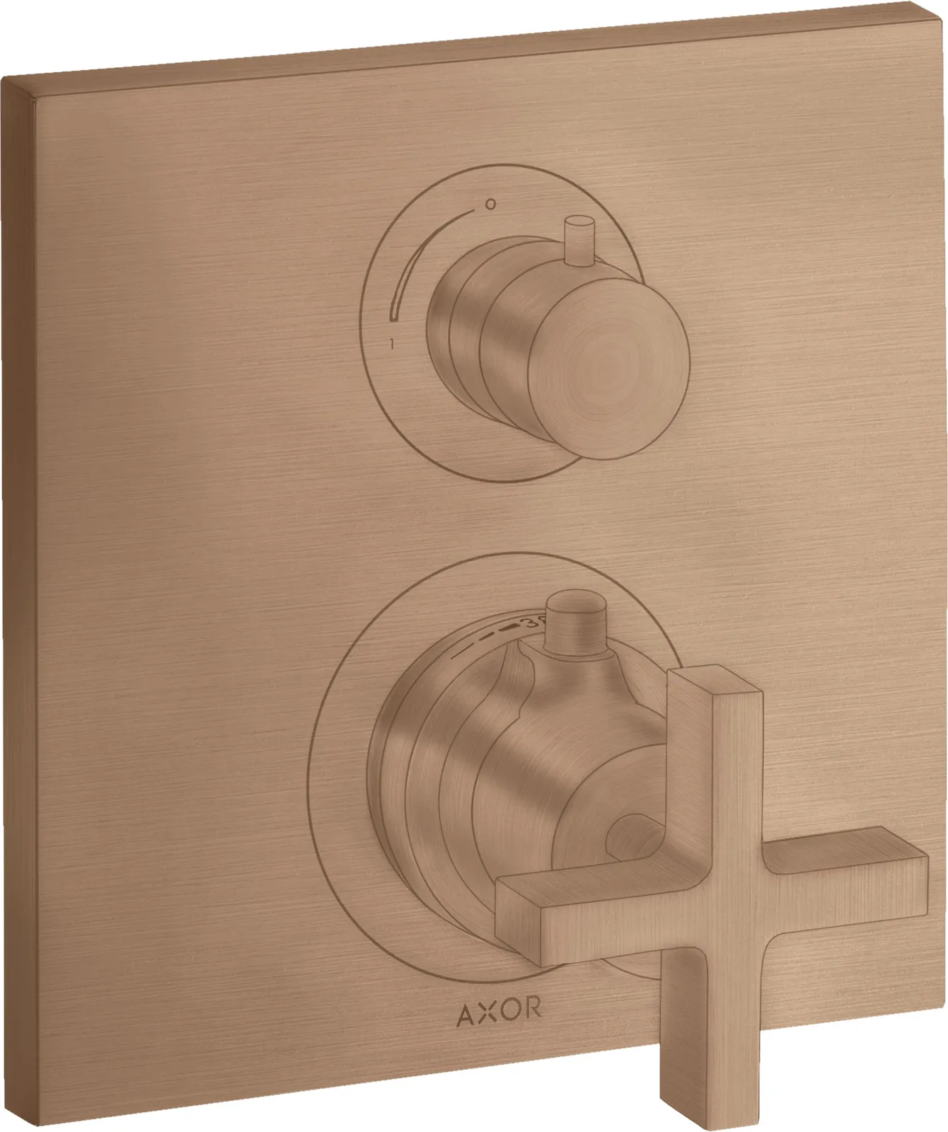 AXOR Citterio Concealed thermostat with shut-off/ flow diverter and cross handle