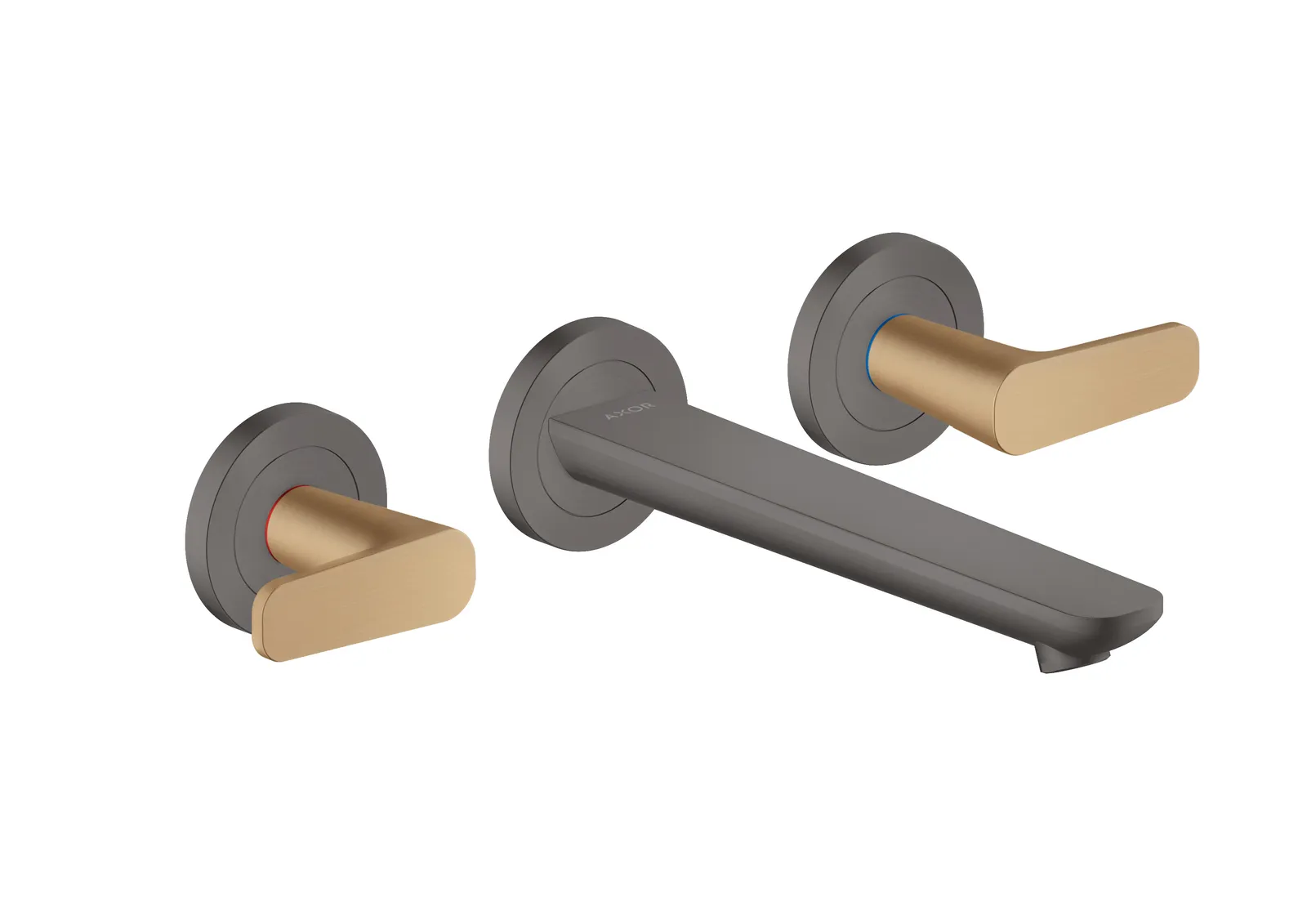 AXOR Citterio C Basin mixer 3-hole for concealed installation, wall-mounted with spout 195 mm (highlight: handle)