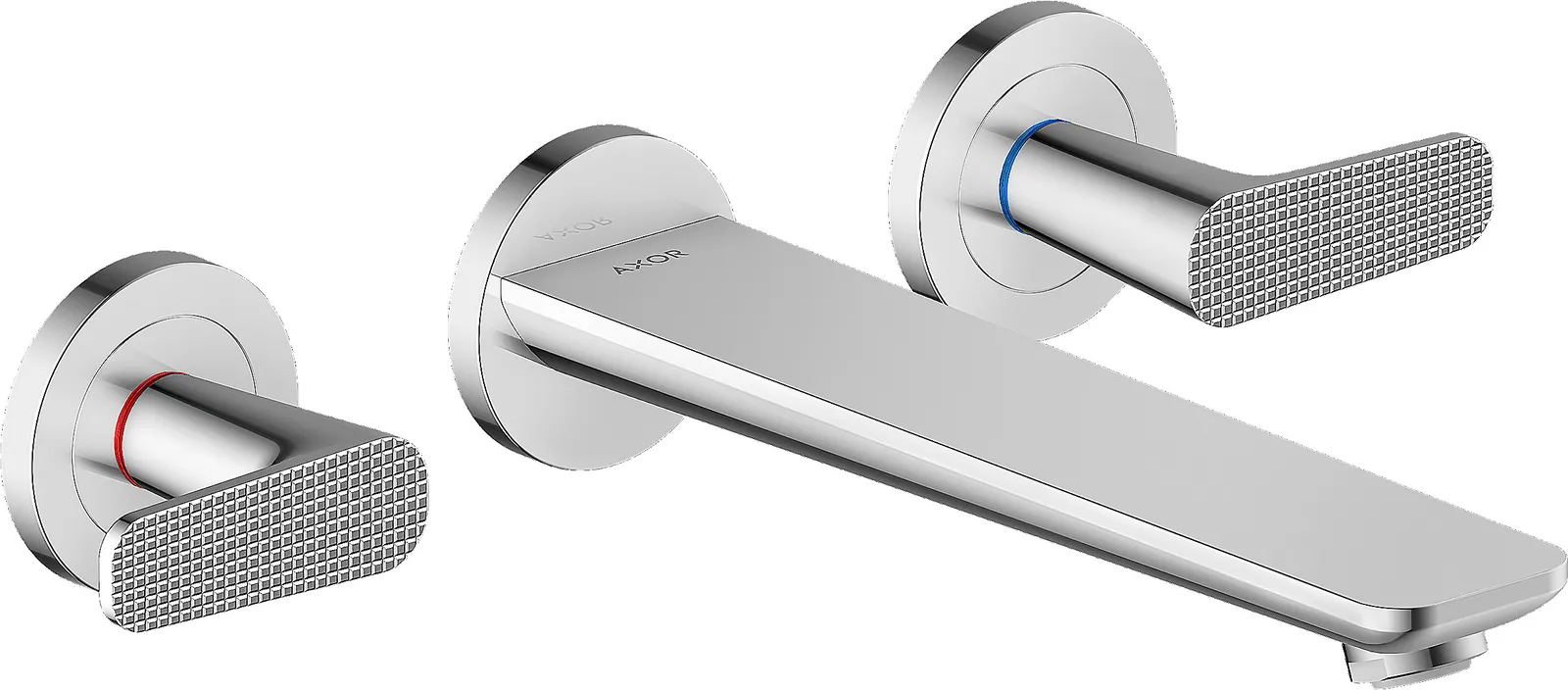 AXOR Citterio C Смеситель для ванны на 3 отверстия для скрытого монтажа, настенного - cubic cut