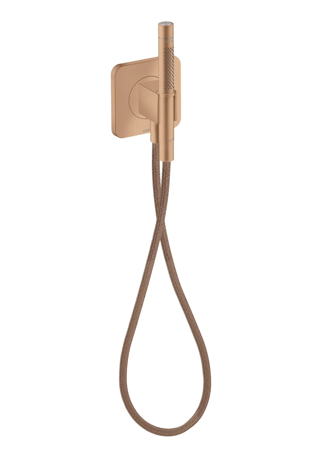AXOR Citterio C Держатель Porter блок 120/120 softsquare с ручным душем-стержнем 2jet и текстильным душевым шлангом