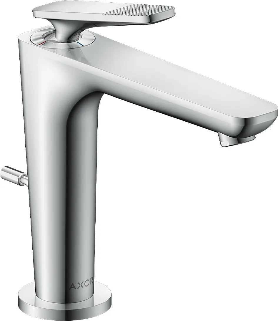 AXOR Citterio C Single-lever basin mixer 125 with CoolStart and pop-up waste - cubic cut