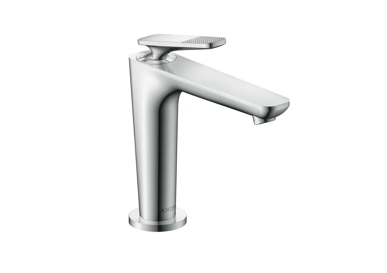 AXOR Citterio C Bir dastali lavabo aralashtirgichi 125, CoolStart va drenaj klapani - cubic cut bilan