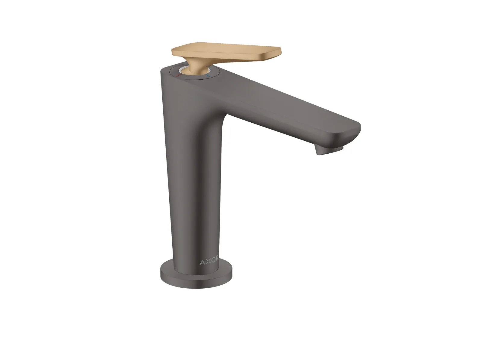 AXOR Citterio C Bir dastali lavabo aralashtirgichi 125, CoolStart va drenaj klapani (highlight: handle) bilan