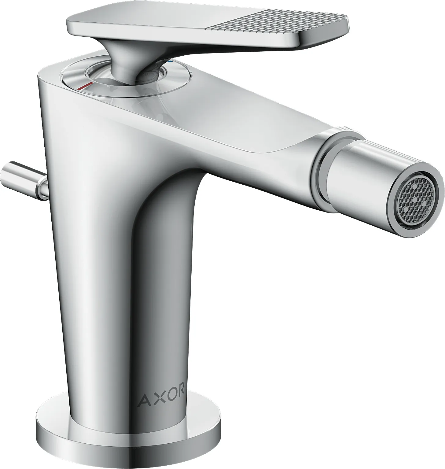 AXOR Citterio C Single-lever bidet mixer with pop-up waste - cubic cut