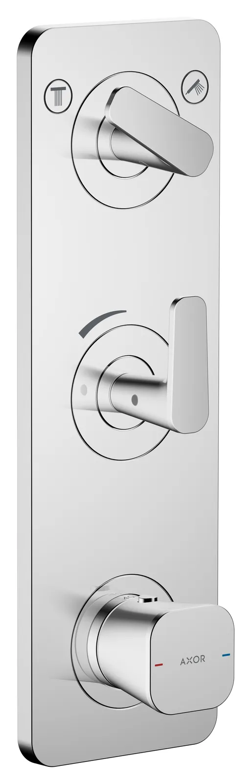 AXOR Citterio C Thermostatic module 380/120 for concealed installation with plate for 2 functions