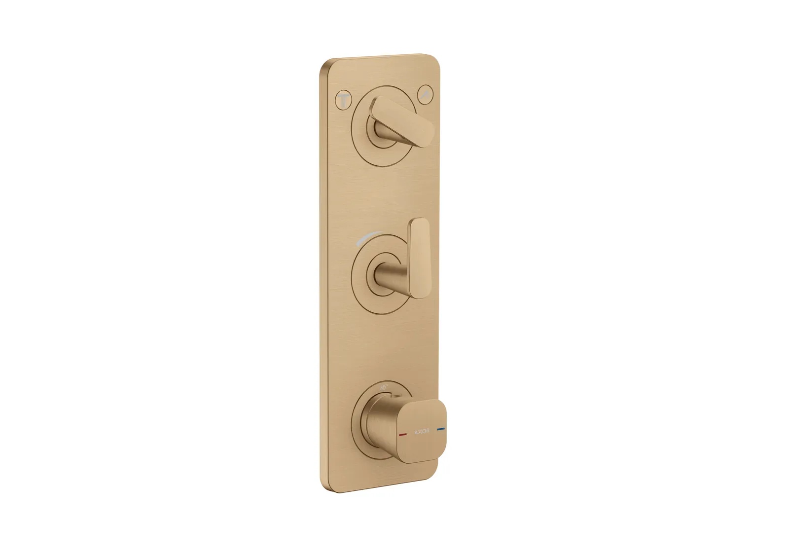 AXOR Citterio C Thermostatic module 380/120 for concealed installation with plate for 2 functions