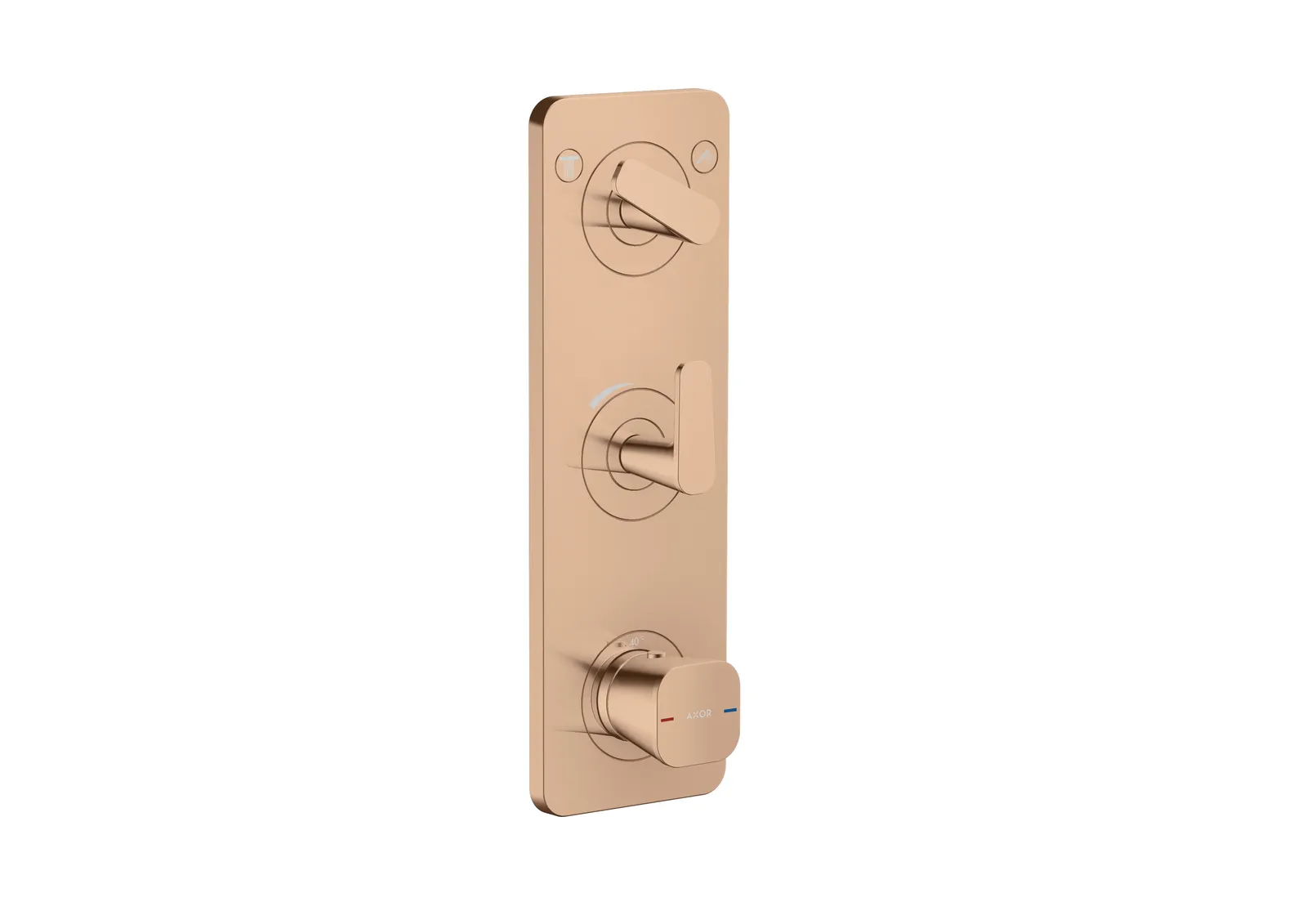 AXOR Citterio C Thermostatic module 380/120 for concealed installation with plate for 2 functions