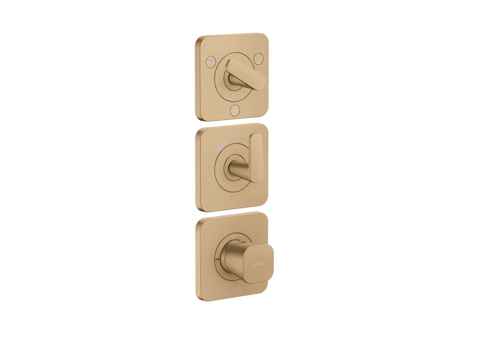 AXOR Citterio C Термостатический модуль 380/120 для скрытого монтажа с escutcheons для 3 функций